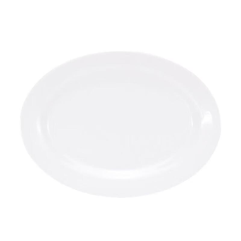 Jingyu 6-inch White Food Grade Melamine Flat Plates (2-Pack)