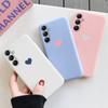 Мягкий силиконовый чехол с рисунком в виде сердца для Samsung A55 M35 S24 Xiaomi Redmi Note 13 Pro 13C iPhone Huawei Honor Realme Camera Защитный противоударный чехол
