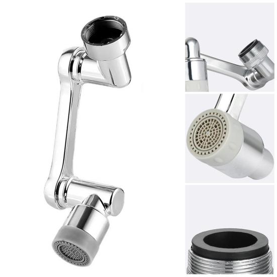 Вращающийся удлинитель для смесителя, дизайн из сплава, двойной режим подачи воды, вращающийся на 1080 градусов, аэратор для раковины на кухне и в ванной