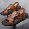 Мужские сандалии летние нескользящие пляжные туфли мужские внешнеторговые большого размера новые шлепанцы повседневная носка крутые тапочки