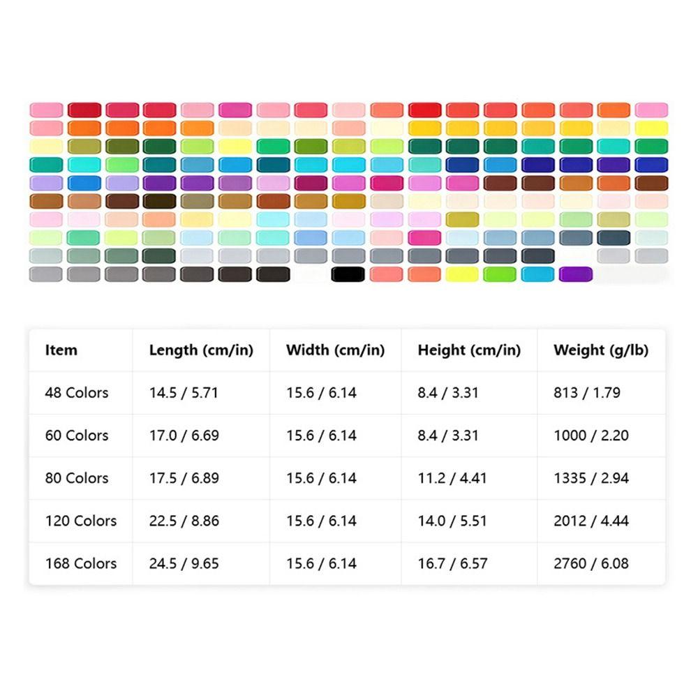 48/60Pcs Brush Tip Alcohol Markers Dual Tip Art Marker Set Portable Brush Markers Drawing
