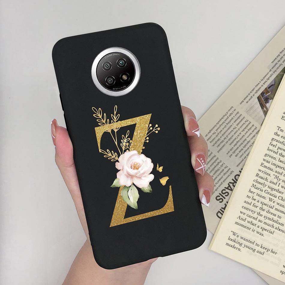 Flower Letters For Xiaomi Redmi Note 9T 5G Case Cover Soft Silicone Bumper Protective Phone Cases For Redmi Note9T 9 T Fundas