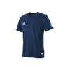 Tsubasa Comfortable Breathable Round Neck Short Sleeve T-Shirt Unisex Tops Navy-Blue FJ6228