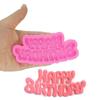 DIY Happy Birthday Shape Sugarcraft Silicone Molds Letter Chocolate Fondant Cake Decorating Tools