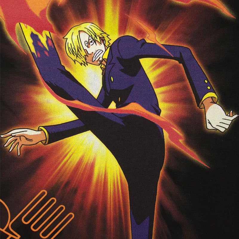 EVERSOUL ONE PIECE Short Featuring and the Straw Hat Character Anime Movie Size L T-Shirt, Sleeve, Sanji, Luffy, Chopper, Nami, Pirates, Zoro,