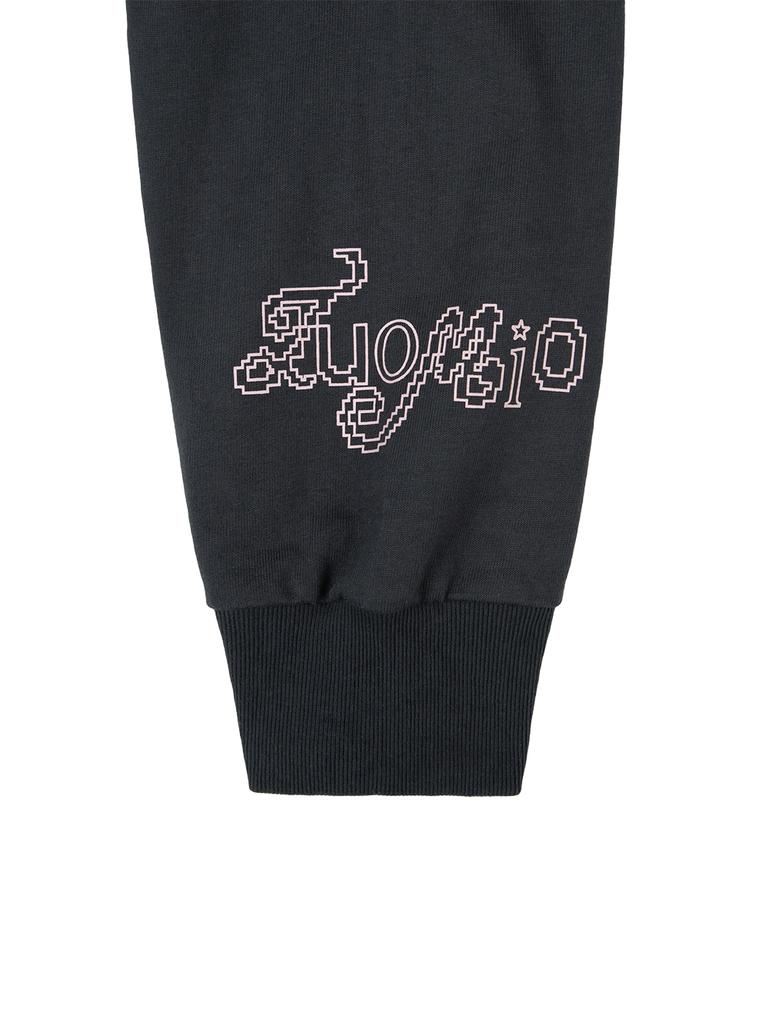 TUOMIO Star Stud Layered Long Sleeves [Charcoal]