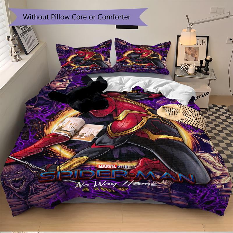 3Pcs Spiderman No Way Home Bedding Set Quilt Cover Pillowcase Home Christmas Xmas Halloween Gift 1 Duvet Cover 2 Pillowcase M924478