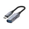 OTG-адаптер USB C на USB 3.0 со слотом для карты TF, кабель-конвертер USB C Male на USB Female OTG, скорость передачи данных 5 Гбит/с
