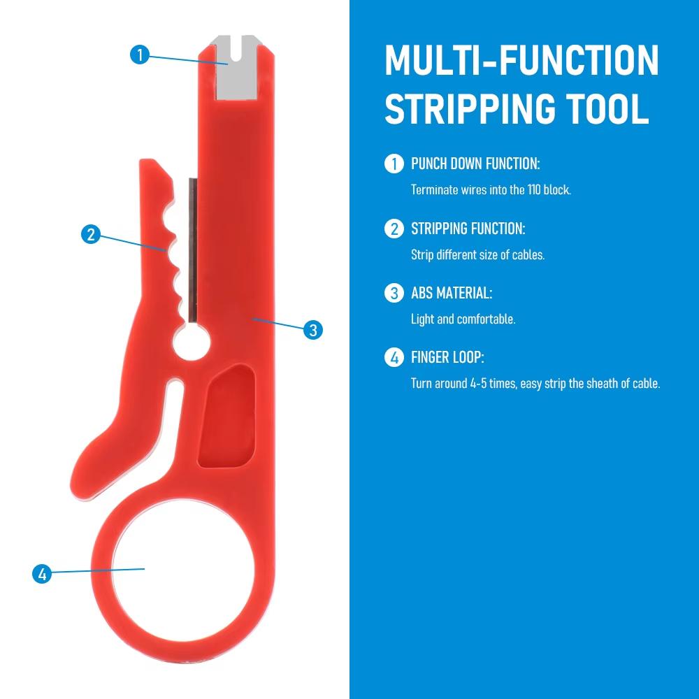 1PC Wire Stripper Knife Crimper Pliers Crimping Tool Cable Stripping Wire Cutter Multi Tools Cut Line Multifunctional Hand Tools