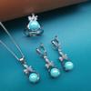 Европейская и американская мода, хит продаж, жемчужное ожерелье, серьги, комплект ювелирных изделий для невесты