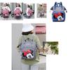 Solid Color Minnie Baby Diaper Nappy Handbag Large Capacity Insulated Bottle Pocket