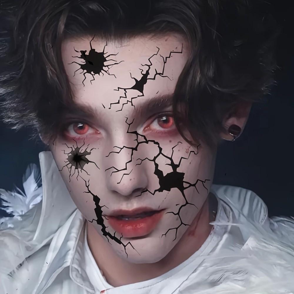 10pcs Body Makeup Halloween Tattoo Stickers Waterproof Spider Web Tattoos Makeup Performance