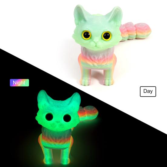 Yousheng 3D печатная игрушка для кошек гибкие суставы шарнирная модель кошки для взрослых 3D печатные игрушки для животных для домашнего офиса декор для класса