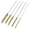 Brass Tube Cleaning Brush Tornado Brass Wire Brush Hand Tool for Cleaning and Cylinder Bore 5-Piece Set, Brush, Set, Pipe, Tube, (Brass)