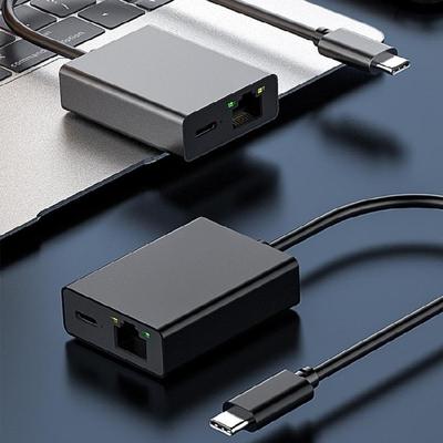 Компактный USB-C на RJ45 Ethernet-адаптер для стриминговых устройств Обеспечивает развлечения без задержек Алюминиевый корпус