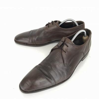 Van Bommel Нидерланды Кожаные Прямой Нос 29.0 Темно-Коричневые Goodyear Welt Классические Туфли(ИСПОЛЬЗОВАЛ)