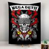 Megadeth Tapestry Wall Hanging, Heavy Metal Band Album Poster Art, Rock Wall Decor for Bedroom Living Room Dorm