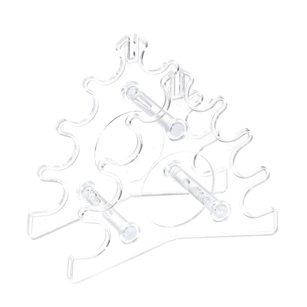 Прозрачный держатель для кистей для ногтей с 6/12 слотами, подставка для кистей для макияжа, акриловый держатель для ручек, подставка-дисплей