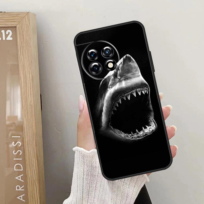 Shark Ocean Fish Case For OnePlus 10T 10R 12R 9R 8T 12 11 9 10 Pro Nord CE 2 3 Lite CE4 2T N10 N20 N30 Cover