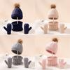 NEW Warm Winter Hat Scarf Gloves Set Boys Girls for Kids 0-3 Years Children