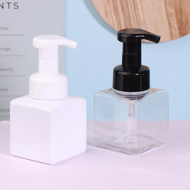 Refillable Square Mousse Foam Bottle 250/500ml Pump Liquid Soap Dispenser Hand Sanitizer Cosmetic Container for Kitchen
