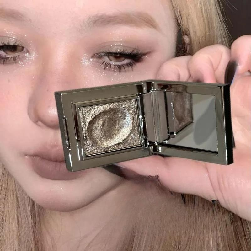 Легкие роскошные тени монохромные тени для век перламутровые блестки битый бриллиант для осветления пюре