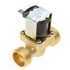F26C AC220В DC12В 24В DN15 G3/4" Латунный Электромагнитный Клапан Нормально Закрытый Переключатель Ввода Воды Для Солнечных Водонагревателей