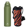 SANTECO Water Bottle Liter Thermos 1500ML Stainless Steel Bottle Sports Vacuum Insulated Cold Retention Warm Easy To Wash Direct Drinking Beverage