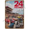 24 Lemans металлическая табличка на дом металлический плакат жестяная табличка настенный плакат винтажный ретро эстетический декор комнаты настенное искусство украшение