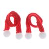 1:6 1:12 Dollhouse Miniature Christmas Hat Scarf Dollhouse Accessories Xmas Gift