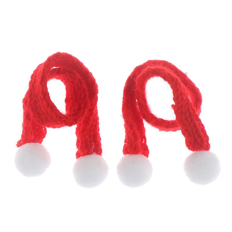 1:6 1:12 Dollhouse Miniature Christmas Hat Scarf Dollhouse Accessories Xmas Gift