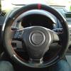 Для Mazda 3 Axela 2004-2009 Mazda 5 Mazda 6 Atenza Mazda MPV Ручная Швейная Черная Кожаная Оплетка на Руль Автомобиля
