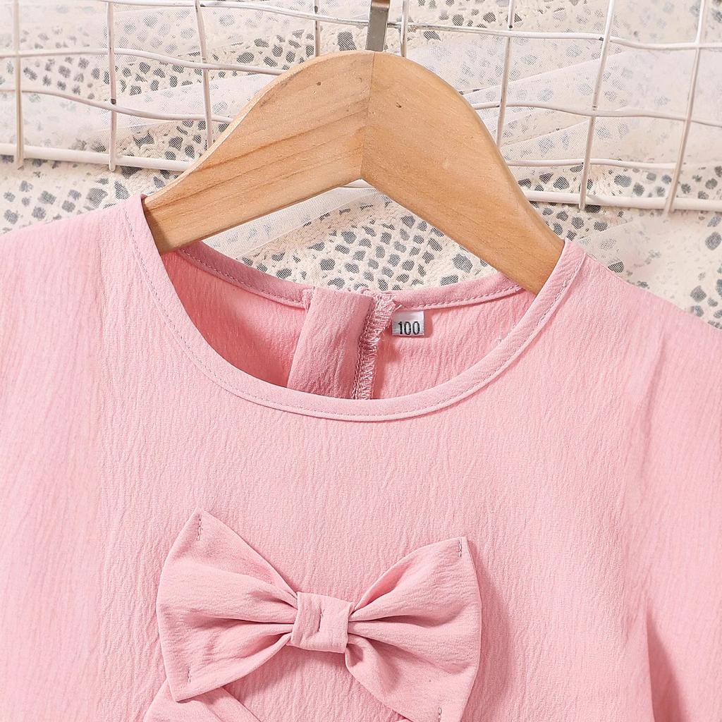 Модное платье для девочек, летнее детское розовое платье принцессы