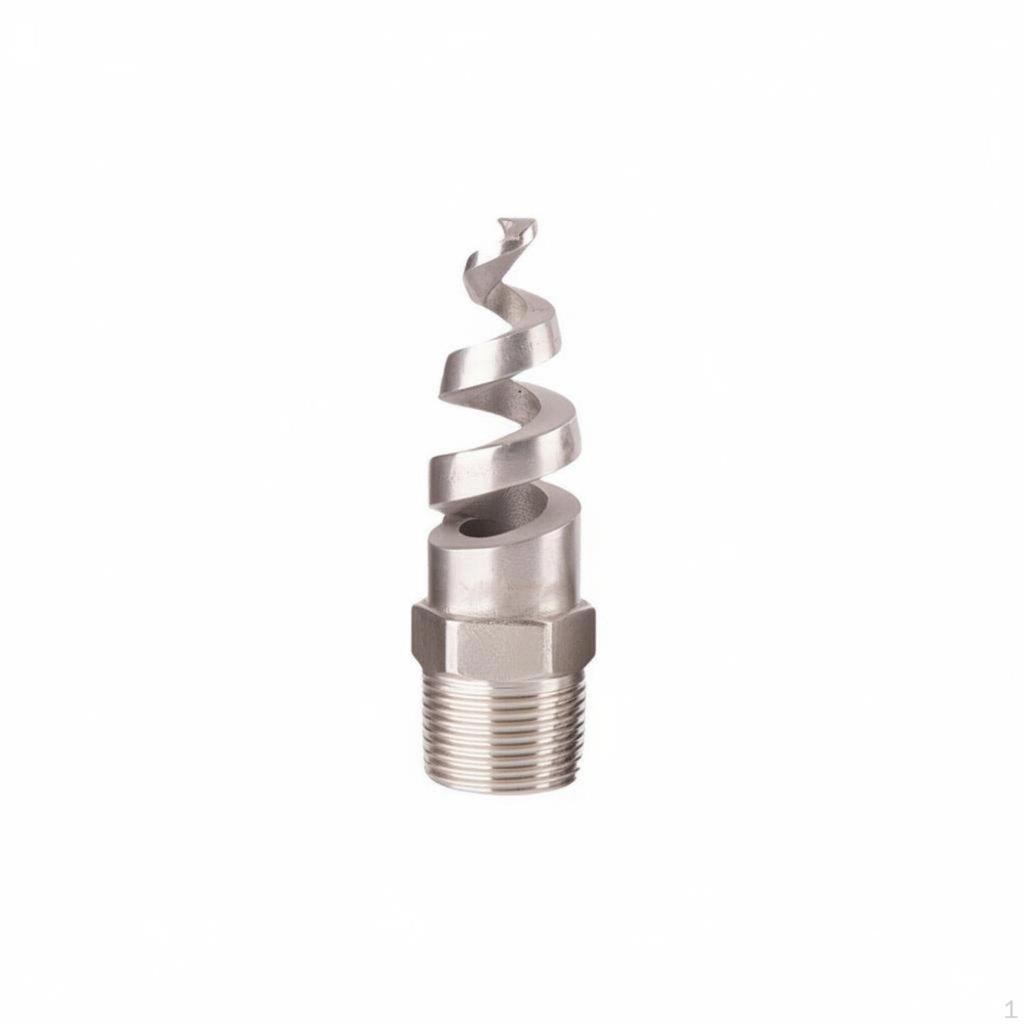 Spiral Spray Nozzle Stainless Steel AntiClogging Design Threaded Head for Flue