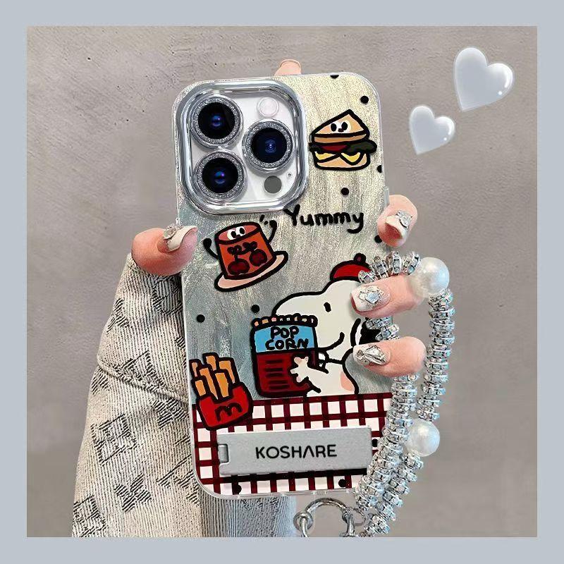 Чехол для телефона Snoopy Picnic Apple 16 Pro Max 12/13/11 Ударопрочный X/14 Pro Модный 12 Pro Чехол с полным покрытием