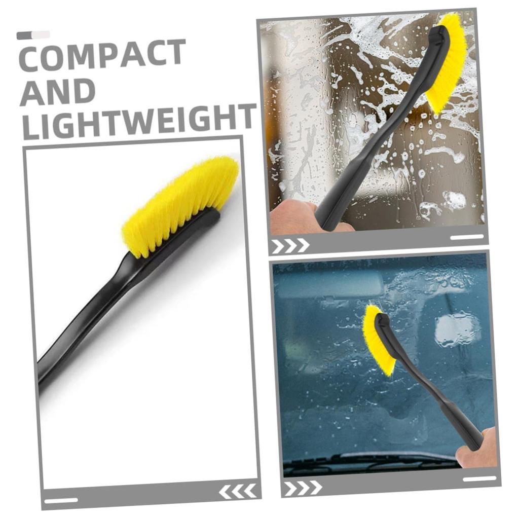 Car Wash Brush,Car Detail Brush,12in Wheel Long Handle Brush, Tire Cleaner Wheel Tire Brush, Special Crevice Brush For Cars Washing Brush