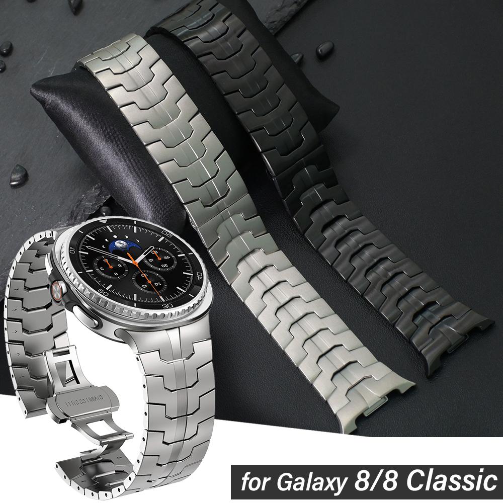 Ремешок из нержавеющей стали для Samsung Galaxy Watch 8 44 мм 40 мм 8 Classic 46 мм Роскошный металлический ремешок для Galaxy Ultra 2025 2024 Браслет