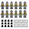 Medieval Knight Roman Soldier Castle Minifigure Building Block City Figure Parts MOC Bricks Model Kits Education Toys