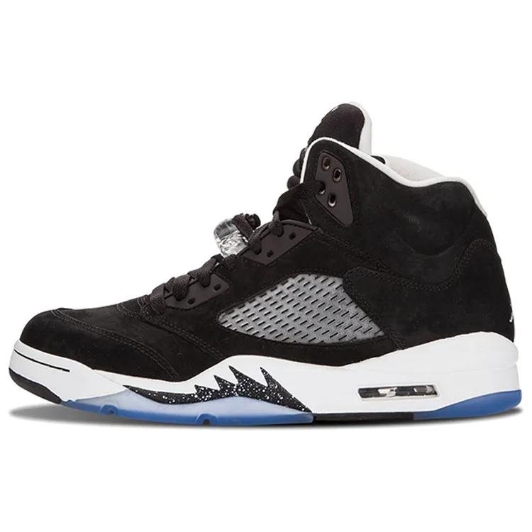 Air Jordan 5 Retro 'Oreo' 2013 (Unisex) Black / Cool Grey / White Vintage Basketball Shoes 136027 035