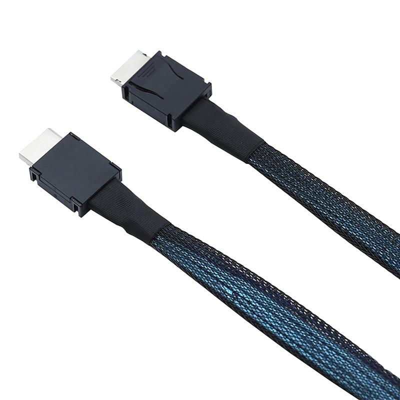 Кабель Pcie Oculink Sff 8611 4I к Mini Sas Sff-8611 4I Серверный Сверхскоростной Кабель Кабель-удлинитель для передачи данных Папа к Папе Линия передачи данных