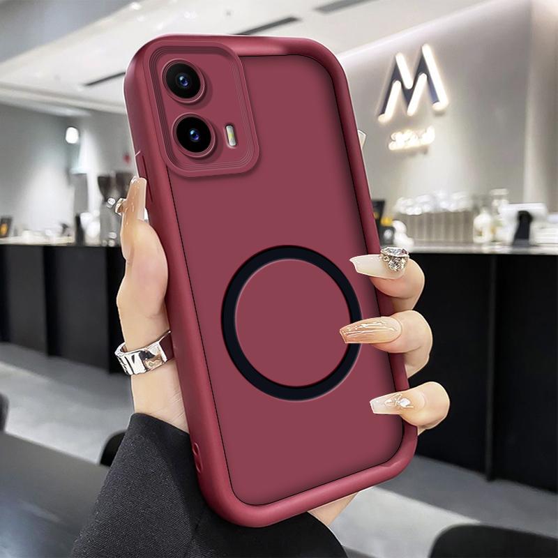 Чехол для телефона Motorola Moto G04 G05 G10 G04S E15 G30 G20 G15 G24 Power Case Ударопрочный Силиконовый Мягкий Чехол Магнитная Наклейка
