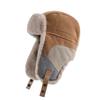 Thick Thermal Winter Trapper Hat Fleece Lined Patchwork Ski Cap Warm Earflap Cap  Campers Hikers