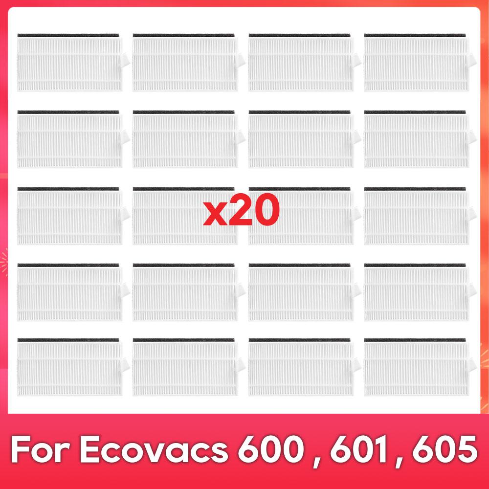 Подходит для ( Ecovacs DEEBOT 600, DO3G, 601, 605 ) Робот-пылесос Ролик Боковая щетка Крышка Фильтр Замена Запасная часть Аксессуар
