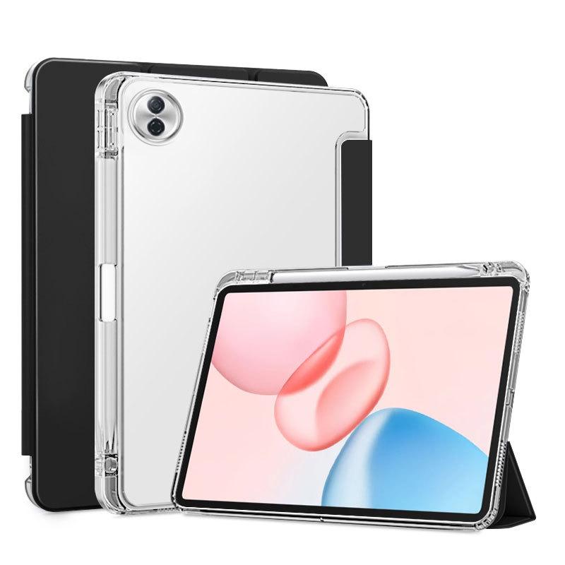 Чехол для Huawei Honor Pad 10 HEY3-W00 HEY3-W10 12,1 дюйма с держателем для стилуса, трехскладный, из ПУ-кожи, с задней подставкой из ТПУ, чехол для планшета