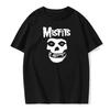 Men's Hip-hop Punk Skull Misfits Brand Cotton Short-sleeved T-shirt Cool Design Men's Summer Round Neck Fashion Versatile Basic