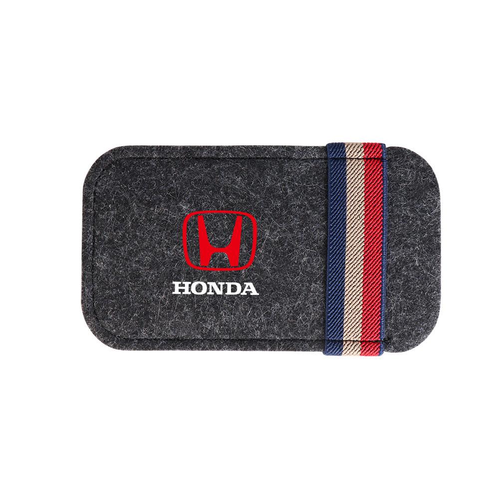EDB3  Car Sunglasses Organizer Bag Eyeglass Holder Glasses Storage Clip For Honda Civic Hrv City Jazz Accord CR-Z VTEC Vezel Insight