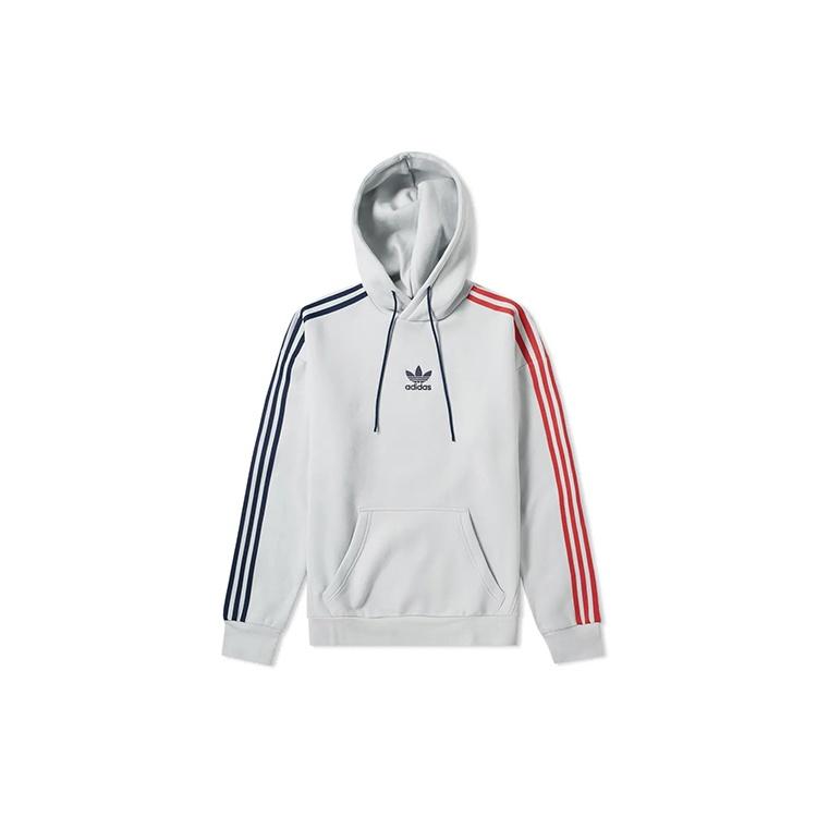 Adidas Originals 3 Stripe Sweatshirts Men's Hooded Moderate Regular EC3673