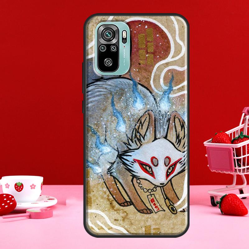 Чехол Fox в японском стиле для Redmi Note 10 Pro, чехол для Redmi Note 11 Pro, Note 8, 9 Pro, 9S, 10S, 11S, 9C, 9A, 9T