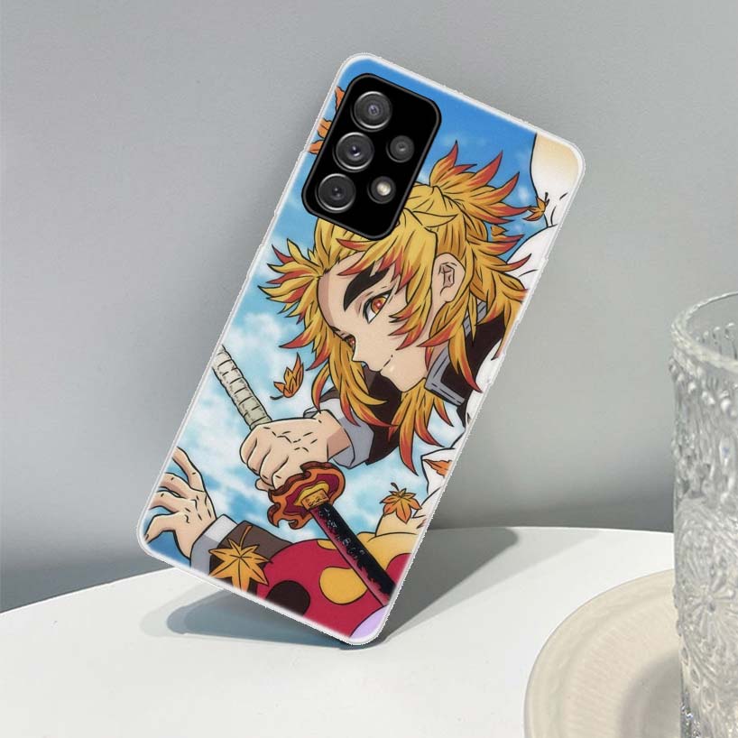 Чехол для телефона Demon Slayer Rengoku Kyoujurou для Samsung Galaxy A72 A71 A52 A51 A42 A32 A22 A21S A12 M12 M21 M30 M31S M51