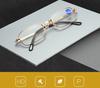 Portable Metal Folding Reading Glasses Ultra Lightweight Men Business Presbyopic Eyewear Comes with A Case Power +1.0 To +4.0